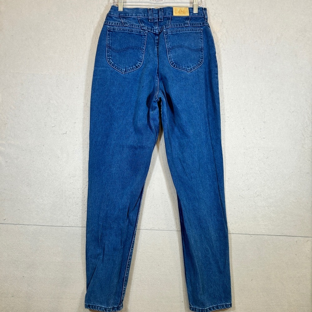 Vintage Lee Jeans Womens 14 Long High Waisted Mom Medium Wash  USA Made